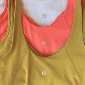 Lululemon Align Tank Bundle Blue Green Salmon